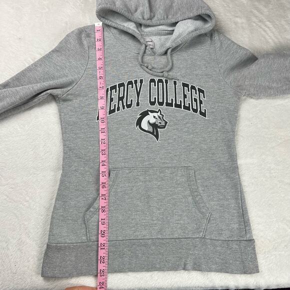 Champion Mercy College Gray Hooded Sweatshirt size small Women's - Picture 6 of 6